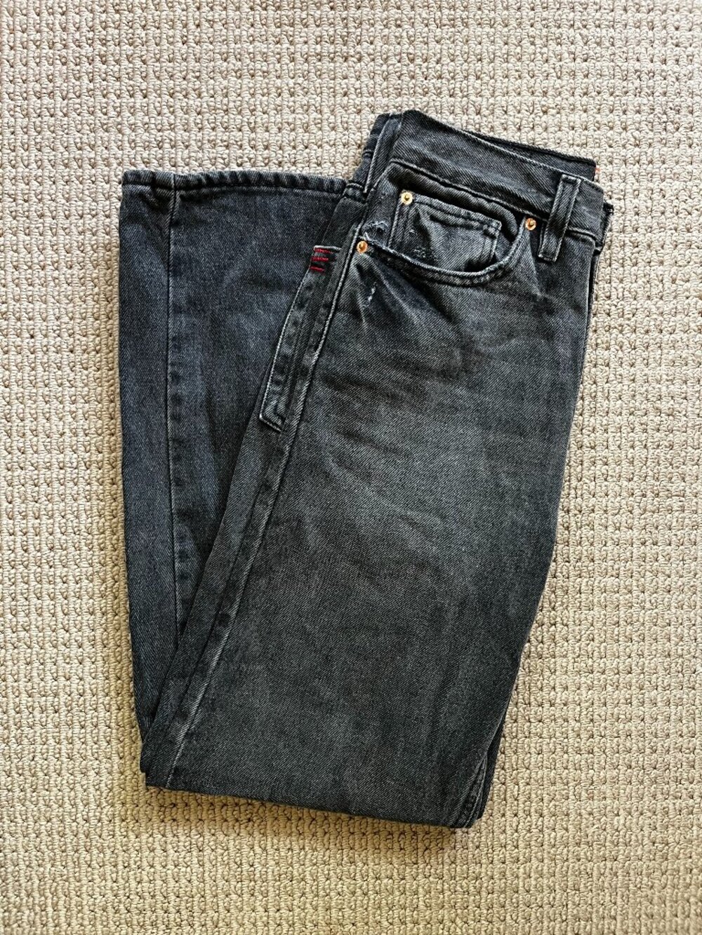 BDG Urban Outfitters High-Wide High-Rise Jeans – Size 27 – Washed Black